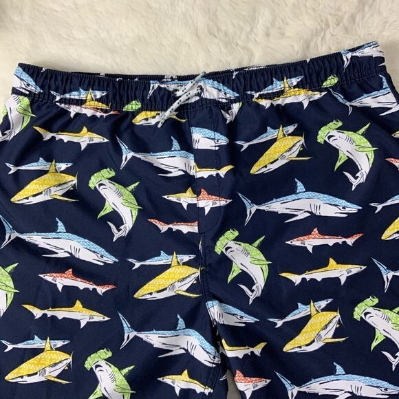 LANDS’ END shark swim trunks - Picture 2 of 7